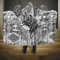 Indigenous Peoples Day Hooded Blanket Native American Wolf with Dreamcatcher - Wonder Print Shop