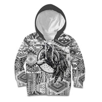 Indigenous Peoples Day Kid Hoodie Native American Wolf with Dreamcatcher - Wonder Print Shop