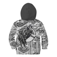 Indigenous Peoples Day Kid Hoodie Native American Wolf with Dreamcatcher - Wonder Print Shop