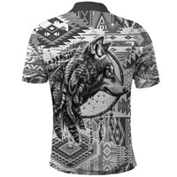 Indigenous Peoples Day Polo Shirt Native American Wolf with Dreamcatcher - Wonder Print Shop