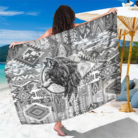 Indigenous Peoples Day Sarong Native American Wolf with Dreamcatcher - Wonder Print Shop