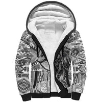Indigenous Peoples Day Sherpa Hoodie Native American Wolf with Dreamcatcher - Wonder Print Shop