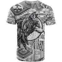 Indigenous Peoples Day T Shirt Native American Wolf with Dreamcatcher - Wonder Print Shop