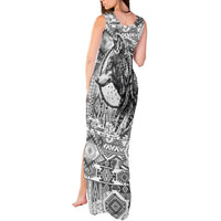 Indigenous Peoples Day Tank Maxi Dress Native American Wolf with Dreamcatcher - Wonder Print Shop