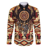 Make America Native Again Family Matching Long Sleeve Bodycon Dress and Hawaiian Shirt Indigenous Peoples Day - Wonder Print Shop