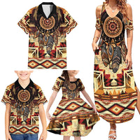 Make America Native Again Family Matching Summer Maxi Dress and Hawaiian Shirt Indigenous Peoples Day - Wonder Print Shop