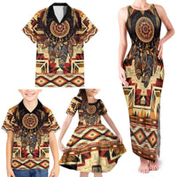 Make America Native Again Family Matching Tank Maxi Dress and Hawaiian Shirt Indigenous Peoples Day - Wonder Print Shop