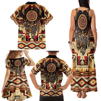 Make America Native Again Family Matching Tank Maxi Dress and Hawaiian Shirt Indigenous Peoples Day - Wonder Print Shop