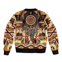 Make America Native Again Sleeve Zip Bomber Jacket Indigenous Peoples Day - Wonder Print Shop