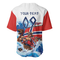 Custom Norway Viking Row - Alt for Norge Baseball Jersey Norge Football Supporter Wave Edition