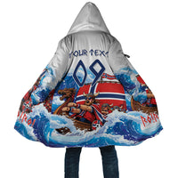 Custom Norway Viking Row - Alt for Norge Cloak Norge Football Supporter Wave Edition
