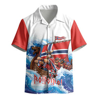Custom Norway Viking Row - Alt for Norge Kid Hawaiian Shirt Norge Football Supporter Wave Edition