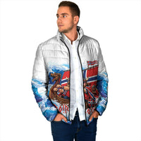 Custom Norway Viking Row - Alt for Norge Padded Jacket Norge Football Supporter Wave Edition