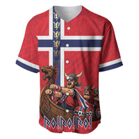 Custom Norway Viking Row - Alt for Norge Baseball Jersey Norge Football Supporter Flag Edition