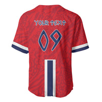 Custom Norway Viking Row - Alt for Norge Baseball Jersey Norge Football Supporter Flag Edition