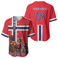 Custom Norway Viking Row - Alt for Norge Baseball Jersey Norge Football Supporter Flag Edition