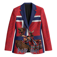 Custom Norway Viking Row - Alt for Norge Blazer Norge Football Supporter Flag Edition