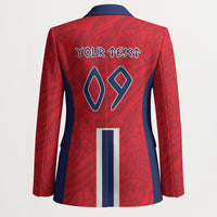Custom Norway Viking Row - Alt for Norge Blazer Norge Football Supporter Flag Edition