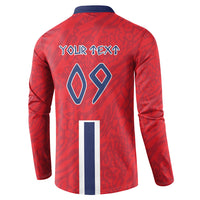 Custom Norway Viking Row - Alt for Norge Button Sweatshirt Norge Football Supporter Flag Edition