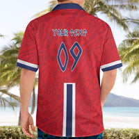 Custom Norway Viking Row - Alt for Norge Hawaiian Shirt Norge Football Supporter Flag Edition