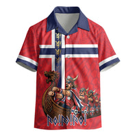 Custom Norway Viking Row - Alt for Norge Kid Hawaiian Shirt Norge Football Supporter Flag Edition