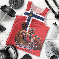 Custom Norway Viking Row - Alt for Norge Men Tank Top Norge Football Supporter Flag Edition