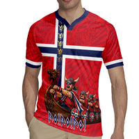 Custom Norway Viking Row - Alt for Norge Rugby Jersey Norge Football Supporter Flag Edition