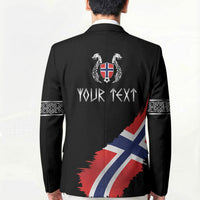 Victory or Valhalla Norway Football Personalized Blazer Norge Football Supporter