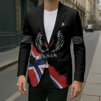 Victory or Valhalla Norway Football Personalized Blazer Norge Football Supporter