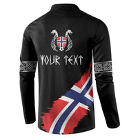 Victory or Valhalla Norway Football Personalized Button Sweatshirt Norge Football Supporter