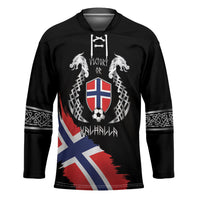 Victory or Valhalla Norway Football Personalized Hockey Jersey Norge Football Supporter