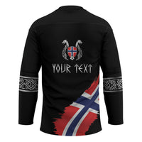 Victory or Valhalla Norway Football Personalized Hockey Jersey Norge Football Supporter