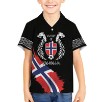 Victory or Valhalla Norway Football Personalized Kid Hawaiian Shirt Norge Football Supporter