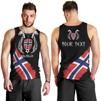 Victory or Valhalla Norway Football Personalized Men Tank Top Norge Football Supporter