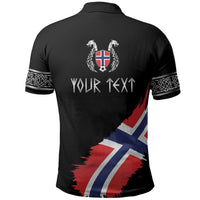 Victory or Valhalla Norway Football Personalized Polo Shirt Norge Football Supporter