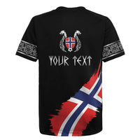 Victory or Valhalla Norway Football Personalized Rugby Jersey Norge Football Supporter