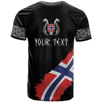 Victory or Valhalla Norway Football Personalized T Shirt Norge Football Supporter