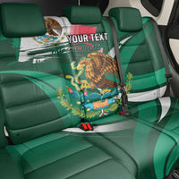 Mexico Hispanic Heritage Personalized Back Car Seat Cover With Aguila Mexicana LT9 - Wonder Print Shop