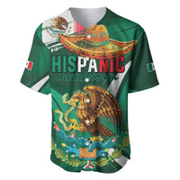 Mexico Hispanic Heritage Personalized Baseball Jersey With Aguila Mexicana LT9 - Wonder Print Shop
