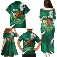 Mexico Hispanic Heritage Personalized Family Matching Puletasi and Hawaiian Shirt With Aguila Mexicana - Wonder Print Shop
