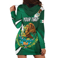 Mexico Hispanic Heritage Personalized Hoodie Dress With Aguila Mexicana - Wonder Print Shop