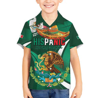 Mexico Hispanic Heritage Personalized Kid Hawaiian Shirt With Aguila Mexicana - Wonder Print Shop