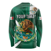 Mexico Hispanic Heritage Personalized Long Sleeve Shirt With Aguila Mexicana - Wonder Print Shop