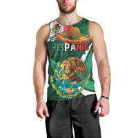 Mexico Hispanic Heritage Personalized Men Tank Top With Aguila Mexicana - Wonder Print Shop