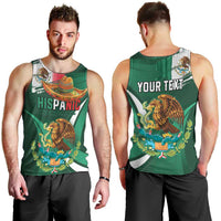 Mexico Hispanic Heritage Personalized Men Tank Top With Aguila Mexicana - Wonder Print Shop