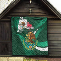 Mexico Hispanic Heritage Personalized Quilt With Aguila Mexicana - Wonder Print Shop