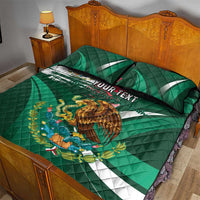 Mexico Hispanic Heritage Personalized Quilt Bed Set With Aguila Mexicana - Wonder Print Shop