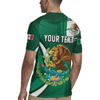 Mexico Hispanic Heritage Personalized Rugby Jersey With Aguila Mexicana - Wonder Print Shop