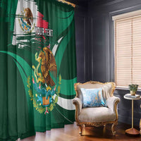 Mexico Hispanic Heritage Personalized Window Curtain With Aguila Mexicana - Wonder Print Shop
