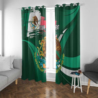 Mexico Hispanic Heritage Personalized Window Curtain With Aguila Mexicana - Wonder Print Shop